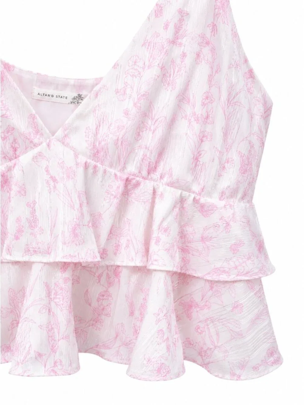 Altar'd State Rosie SET, Ruffle Tiered Maxi Skirt & Spaghetti Strap Tank, NWT